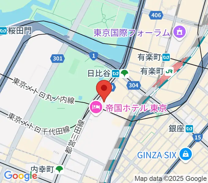 日生劇場の地図