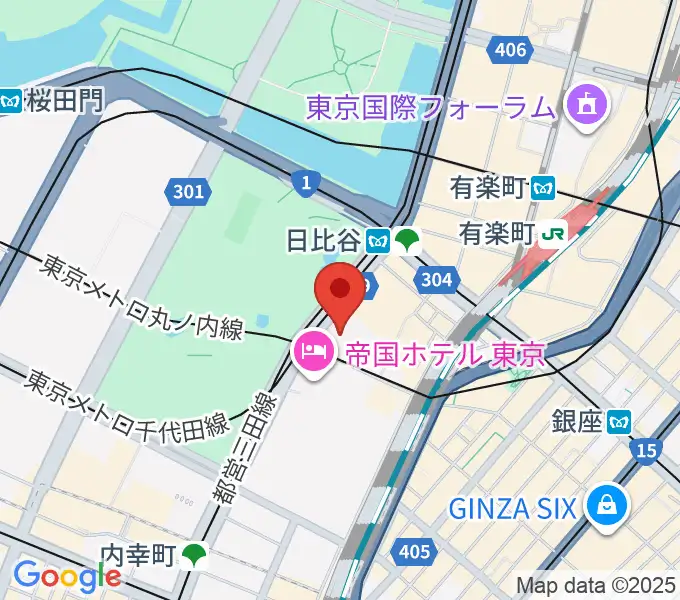 日生劇場の地図