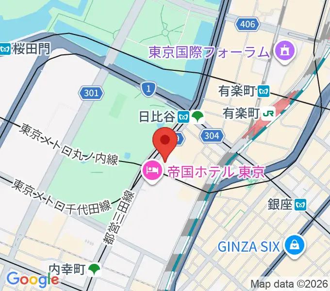 日生劇場の地図