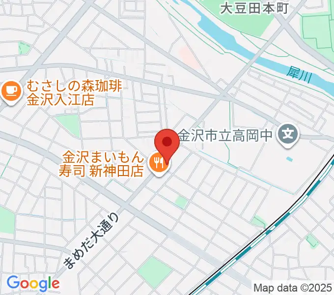 北陸楽器の地図
