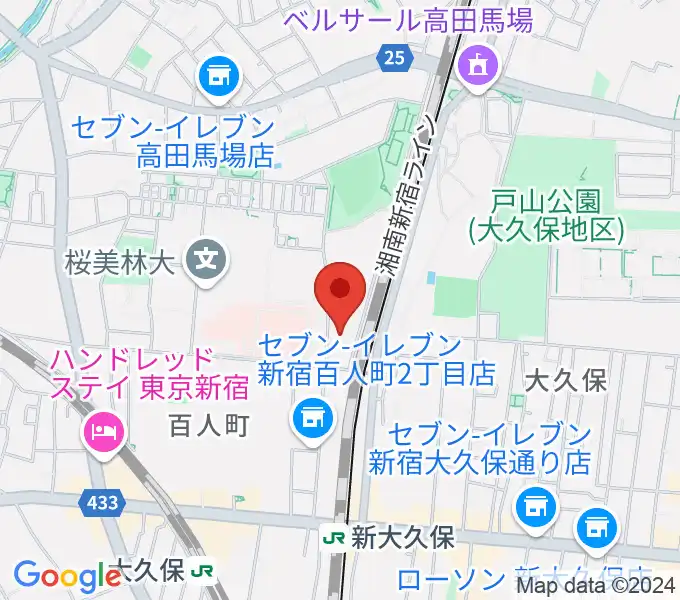 東京グローブ座の地図