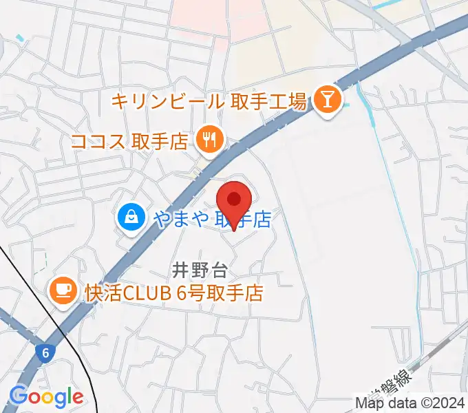 亀井ギター・スクールの地図