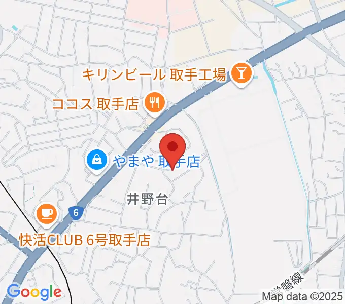 亀井ギター・スクールの地図