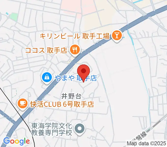 亀井ギター・スクールの地図