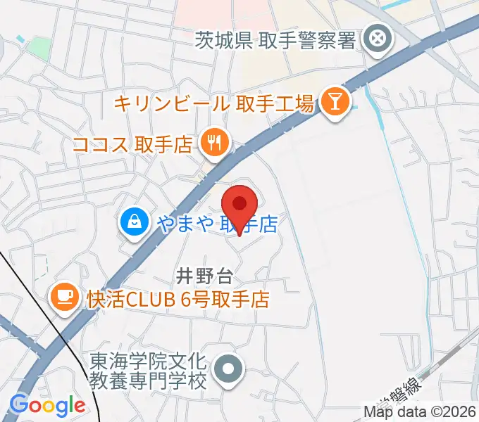 亀井ギター・スクールの地図