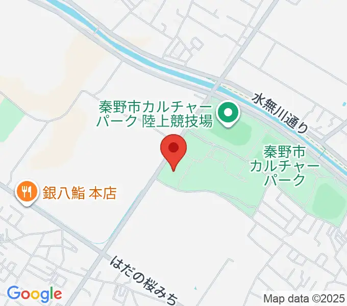 クアーズテック秦野カルチャーホールの地図