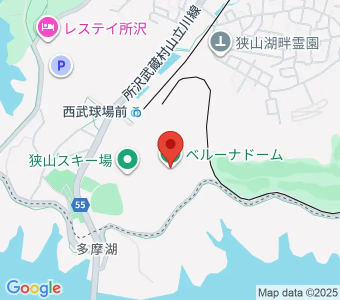 ベルーナドームの地図
