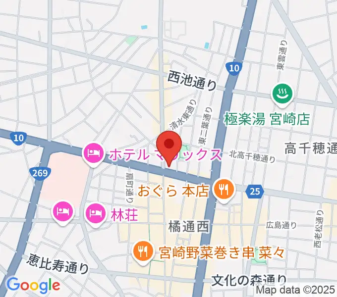 ボイス宮崎の地図