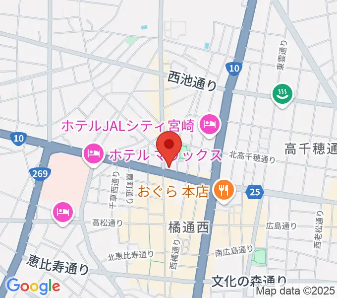 ボイス宮崎の地図