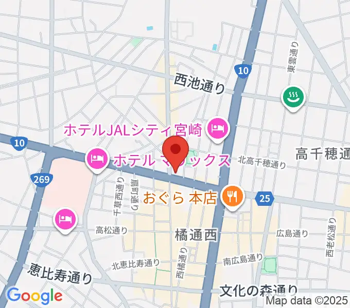 ボイス宮崎の地図