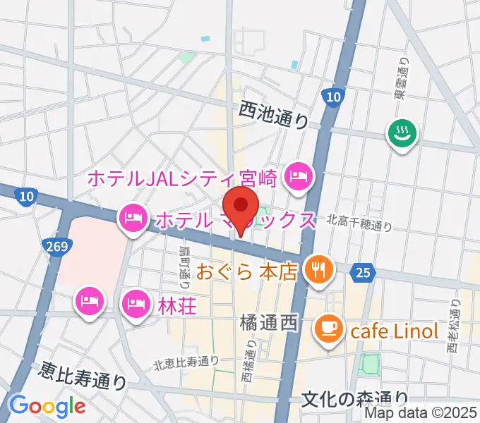 ボイス宮崎の地図
