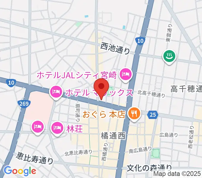 ボイス宮崎の地図