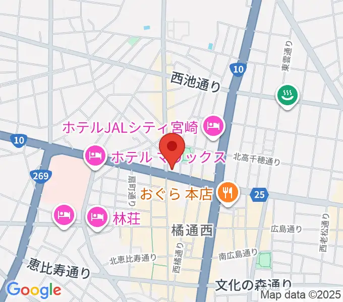 ボイス宮崎の地図