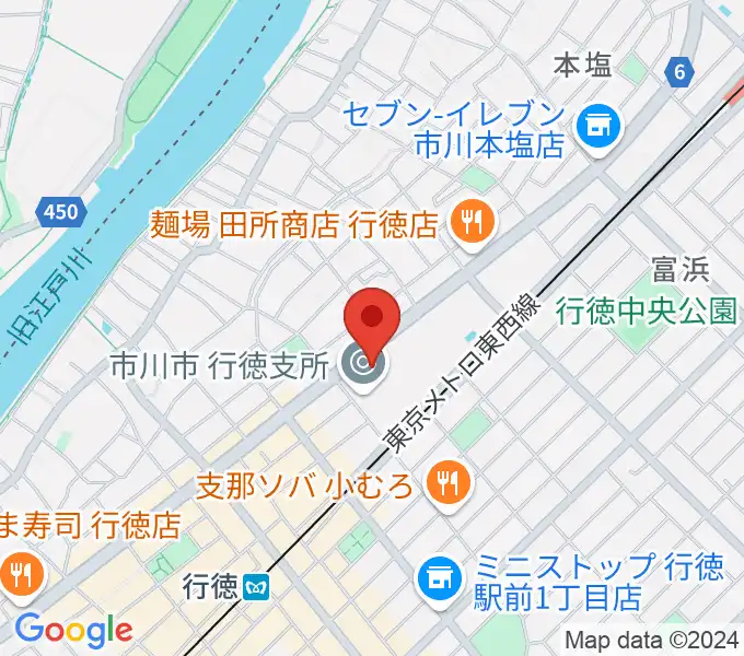 行徳文化ホール I＆Iの地図