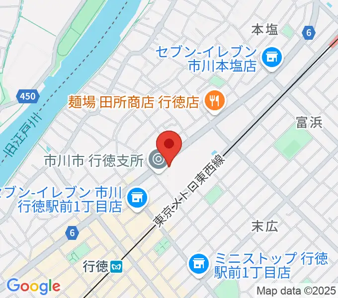 行徳文化ホール I＆Iの地図