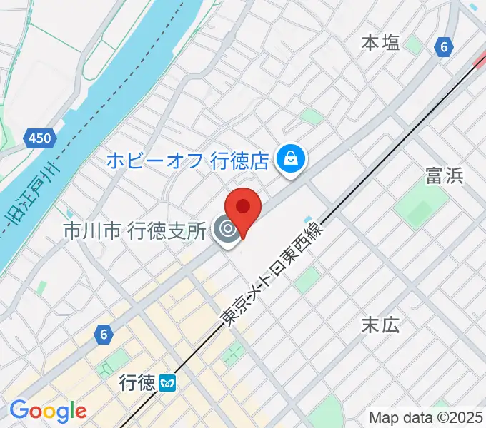 行徳文化ホール I&Iの地図