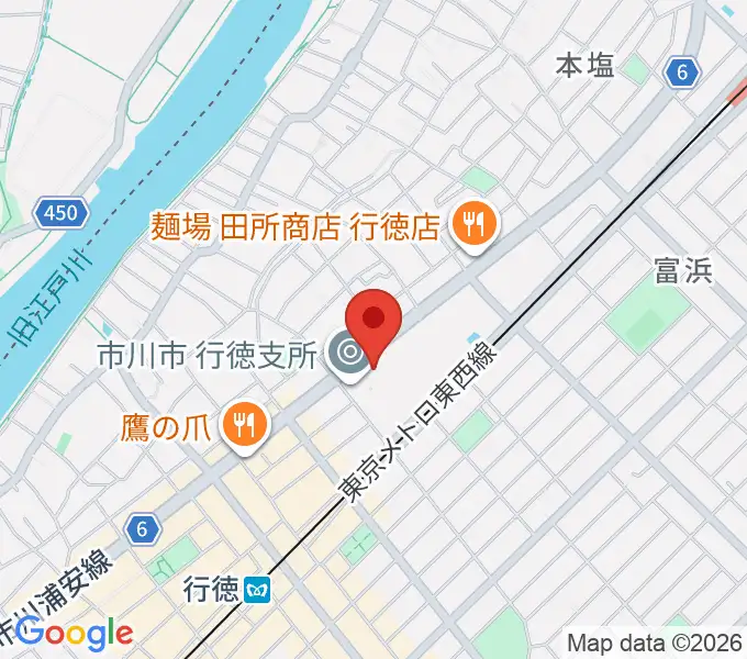 行徳文化ホール I&Iの地図
