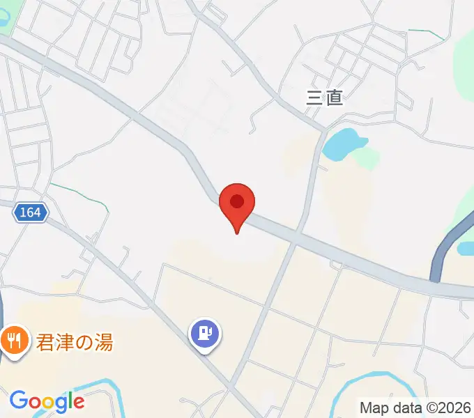 君津市民文化ホールの地図