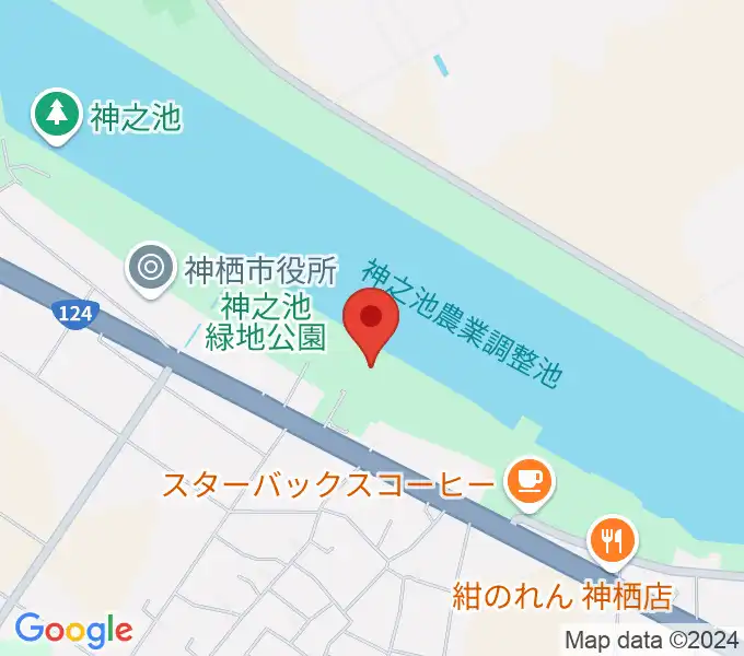 神栖市文化センターの地図