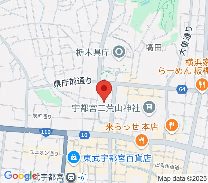 栃木県総合文化センターの地図