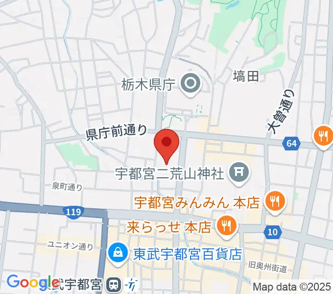 栃木県総合文化センターの地図