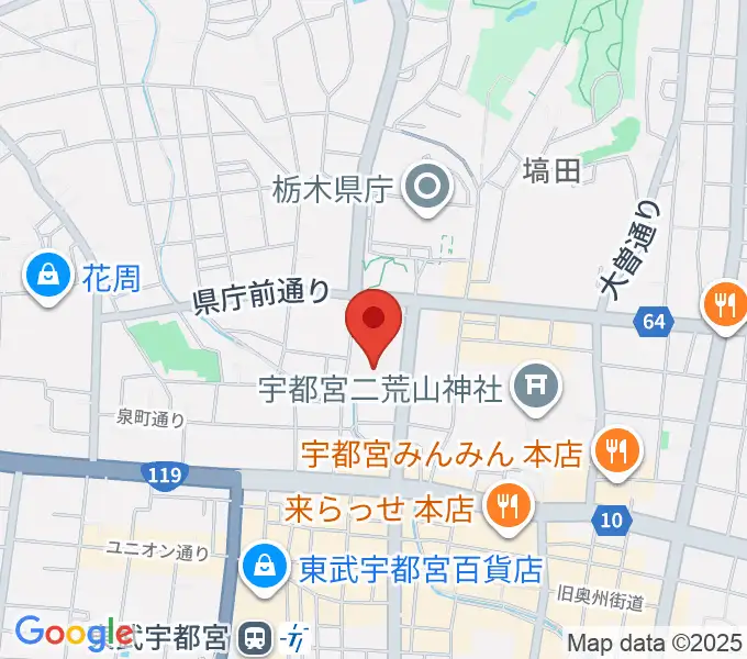 栃木県総合文化センターの地図