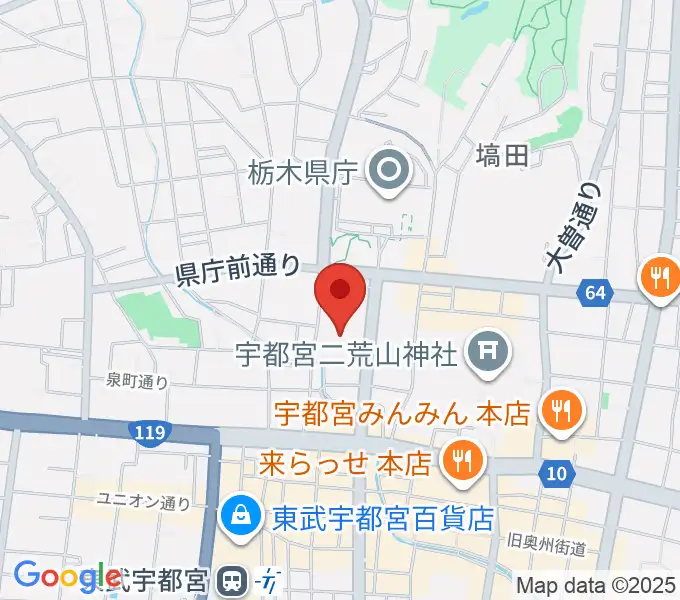 栃木県総合文化センターの地図