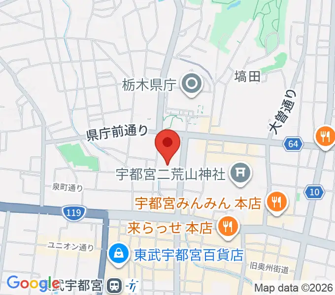 栃木県総合文化センターの地図