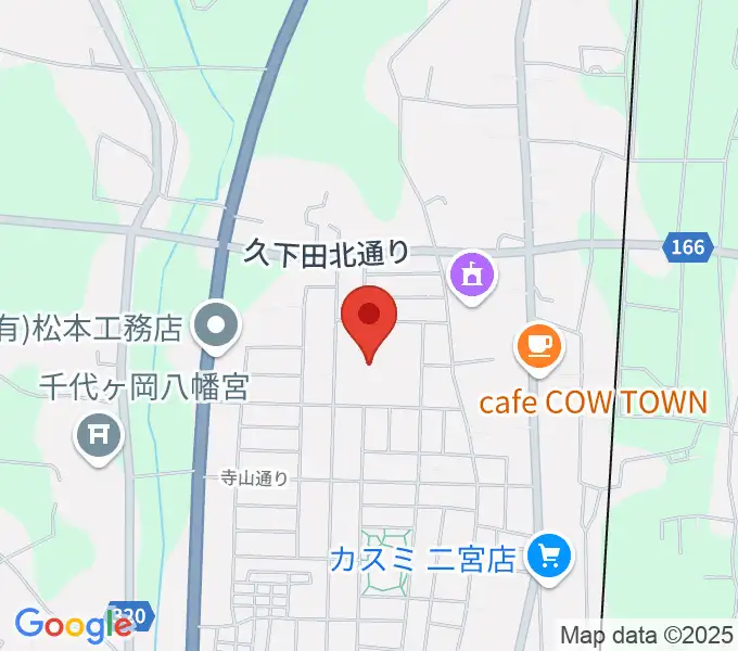 にのみやとちおとめホール 真岡市生涯学習館の地図