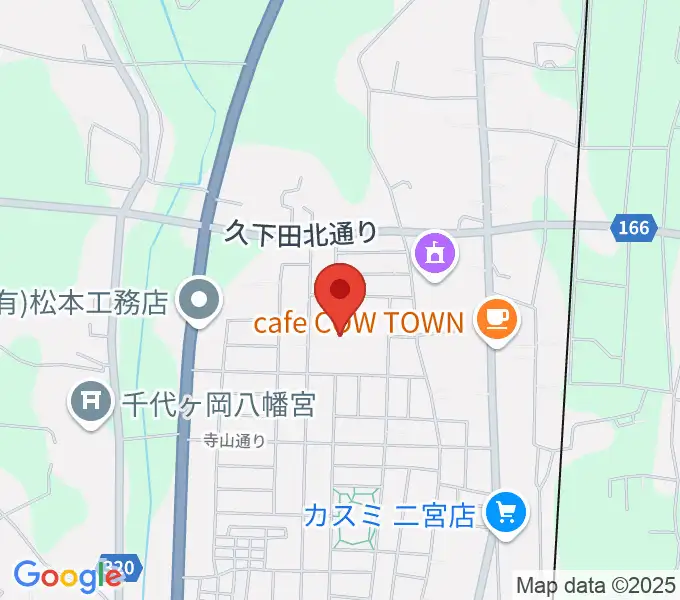 にのみやとちおとめホール 真岡市生涯学習館の地図