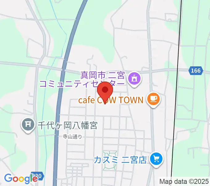 にのみやとちおとめホール 真岡市生涯学習館の地図
