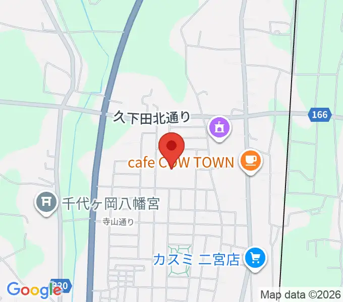 にのみやとちおとめホール 真岡市生涯学習館の地図