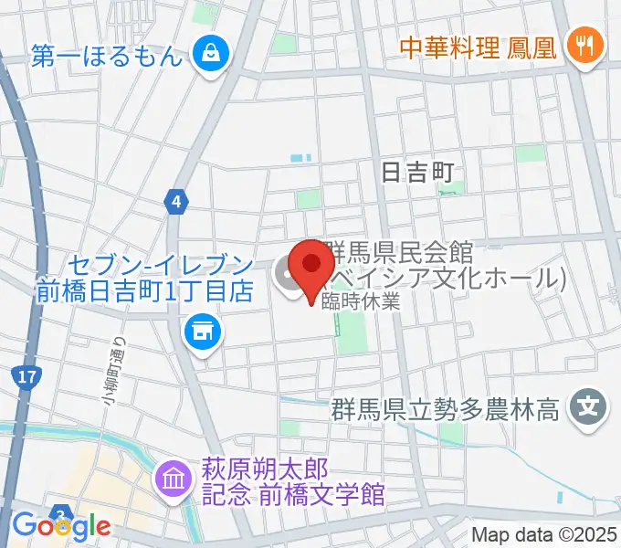 群馬県民会館[休館]の地図