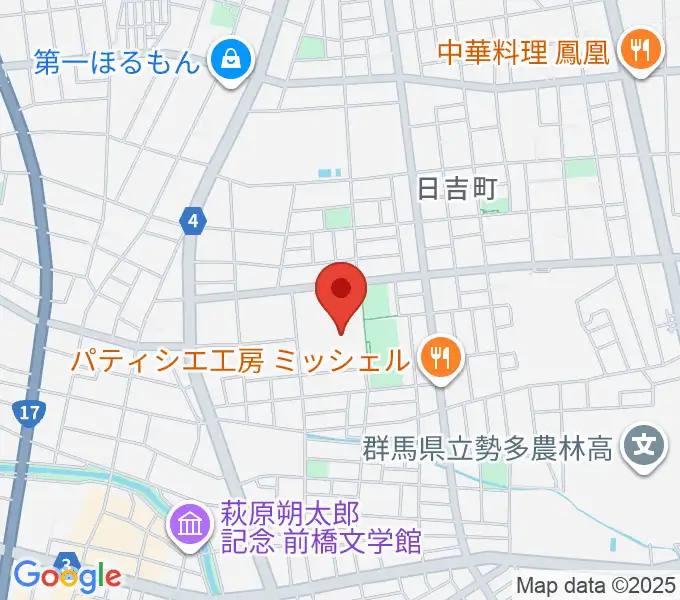 群馬県民会館の地図