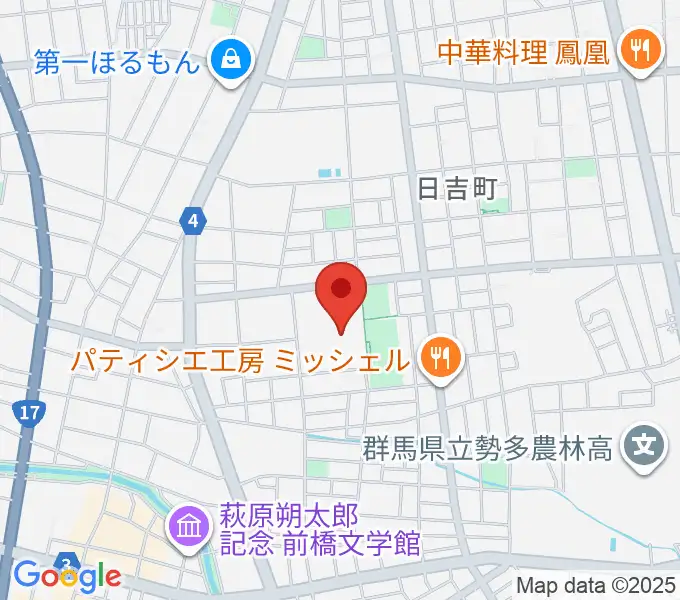 群馬県民会館の地図