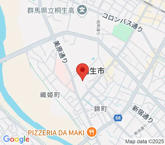 美喜仁桐生文化会館の地図