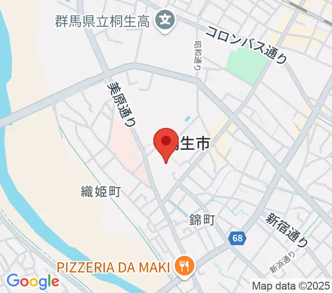 美喜仁桐生文化会館の地図
