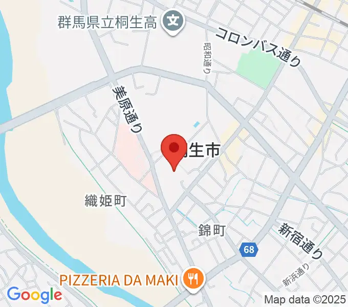 美喜仁桐生文化会館の地図