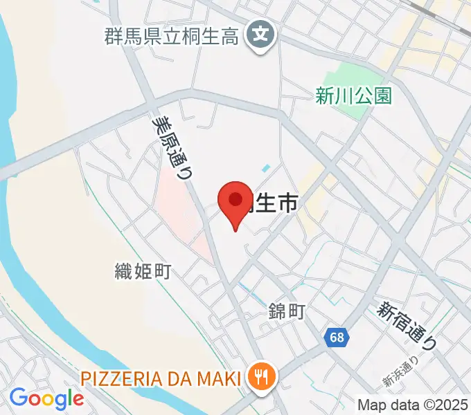 美喜仁桐生文化会館の地図
