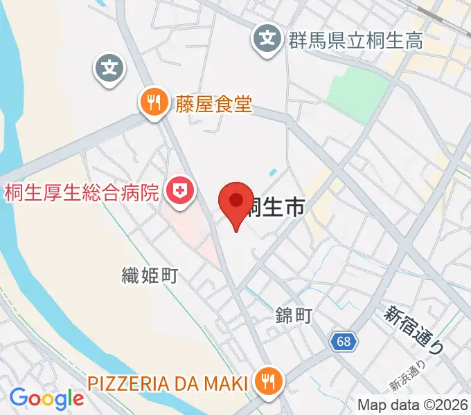 美喜仁桐生文化会館の地図