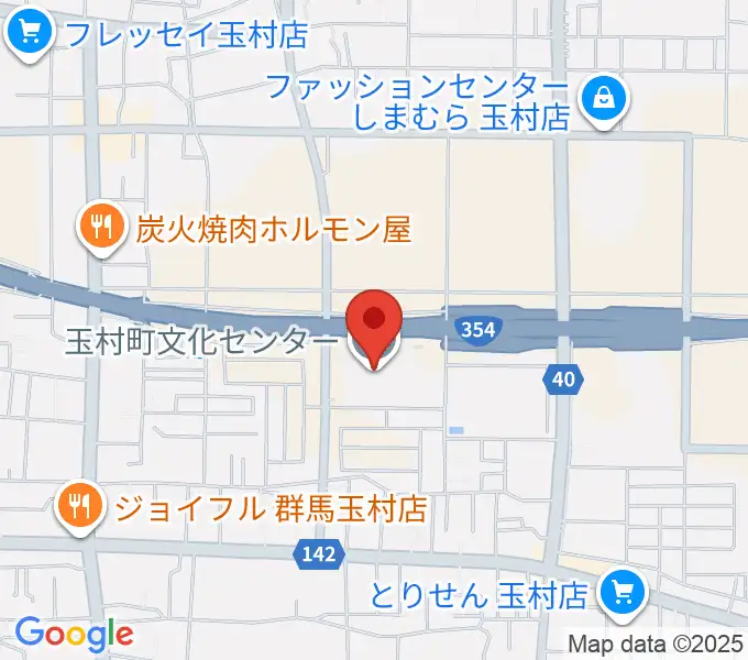 玉村町文化センターの地図