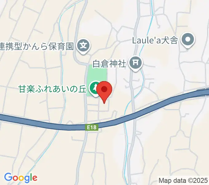 甘楽町文化会館の地図