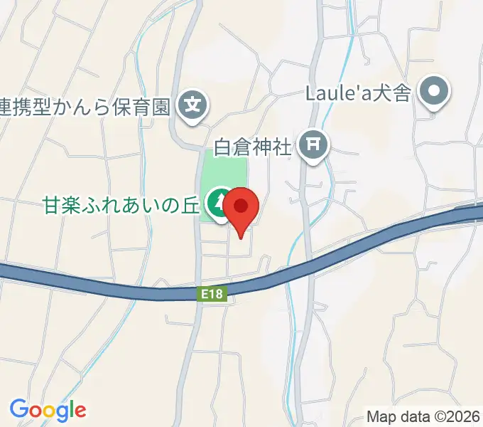 甘楽町文化会館の地図