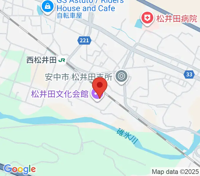 松井田文化会館の地図
