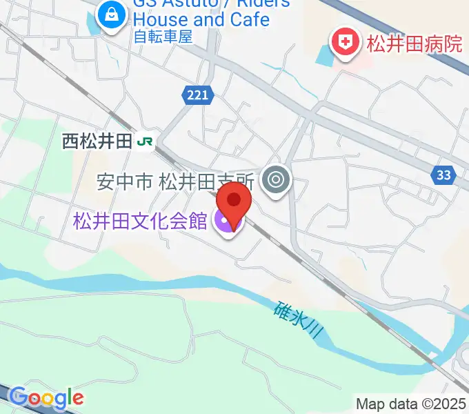 松井田文化会館の地図