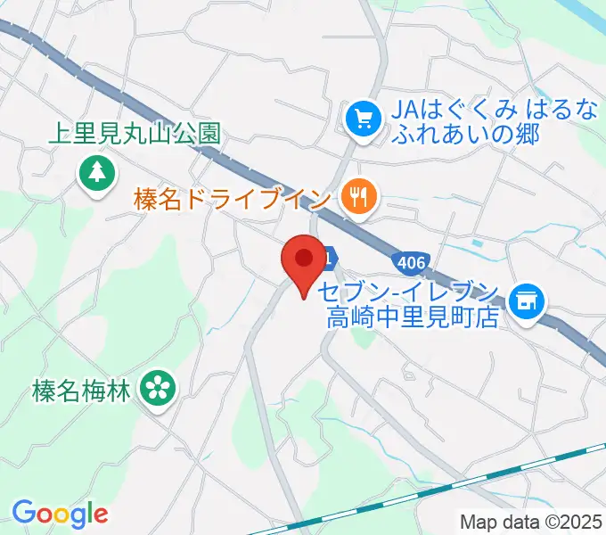 榛名文化会館（エコール）の地図