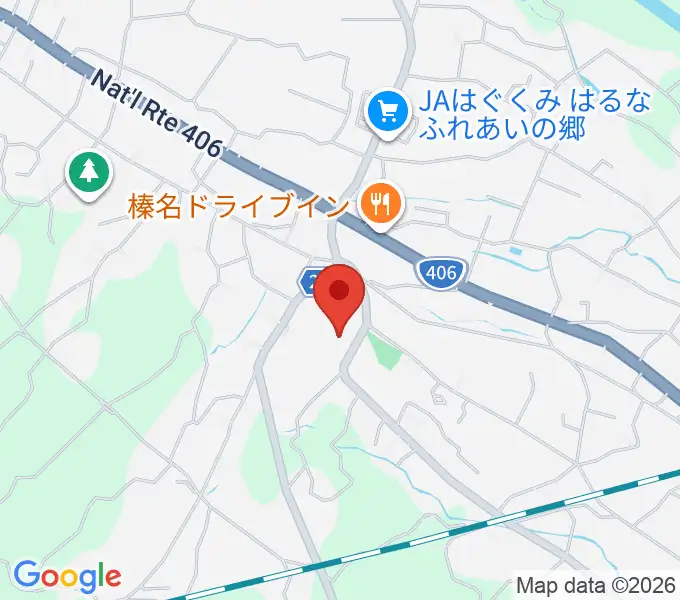 榛名文化会館エコールの地図