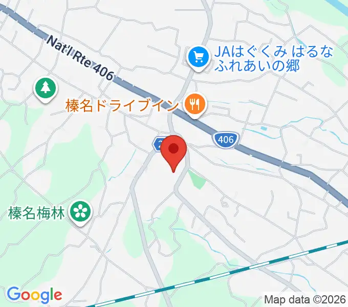 榛名文化会館エコールの地図