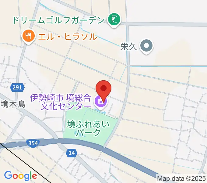 人材派遣ワイズコーポレーション境総合文化センターの地図