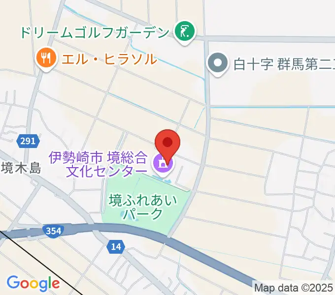 人材派遣ワイズコーポレーション境総合文化センターの地図